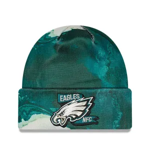 PHILADELPHIA EAGLES New Era Green 2022 Ink Dye Cuff Knit Hat