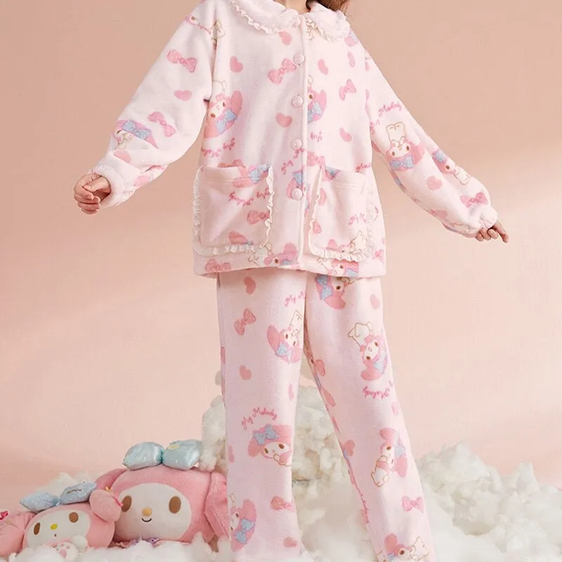 Pink Bunny Pajama Set