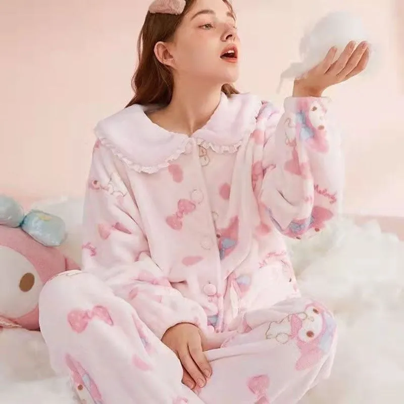 Pink Bunny Pajama Set