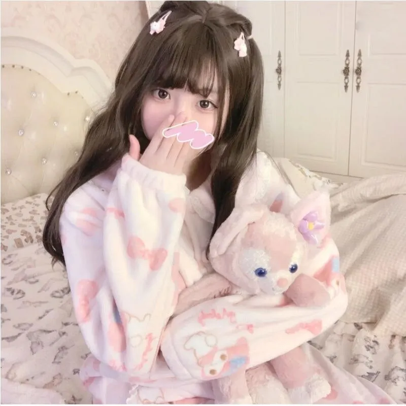 Pink Bunny Pajama Set