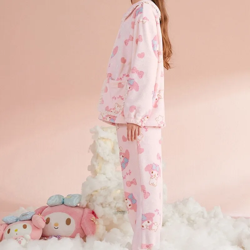 Pink Bunny Pajama Set