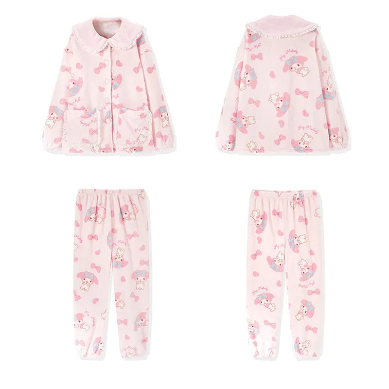 Pink Bunny Pajama Set