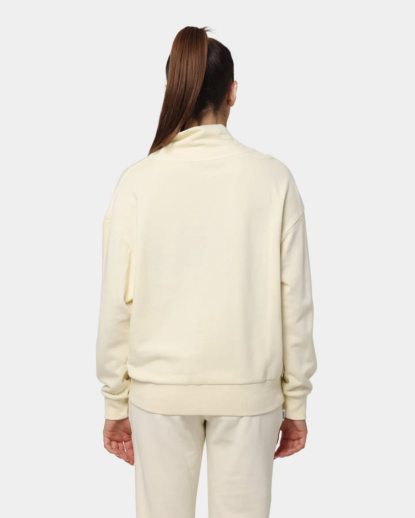 PYRA Women's Oversized Turtleneck Sweater Bone White