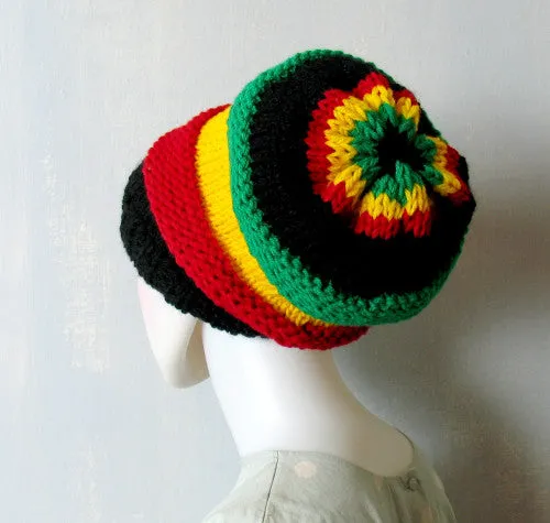 Rasta Knitted Unisex Dread Hat