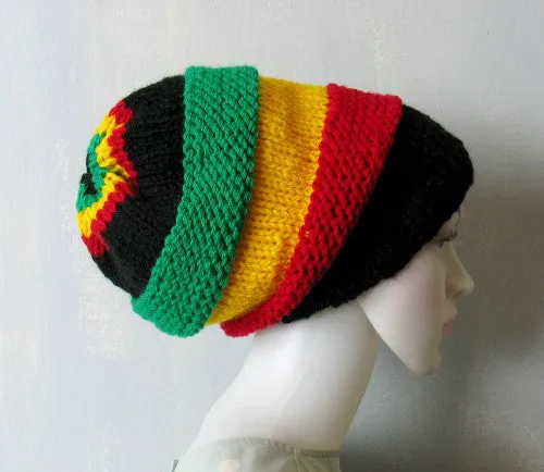 Rasta Knitted Unisex Dread Hat