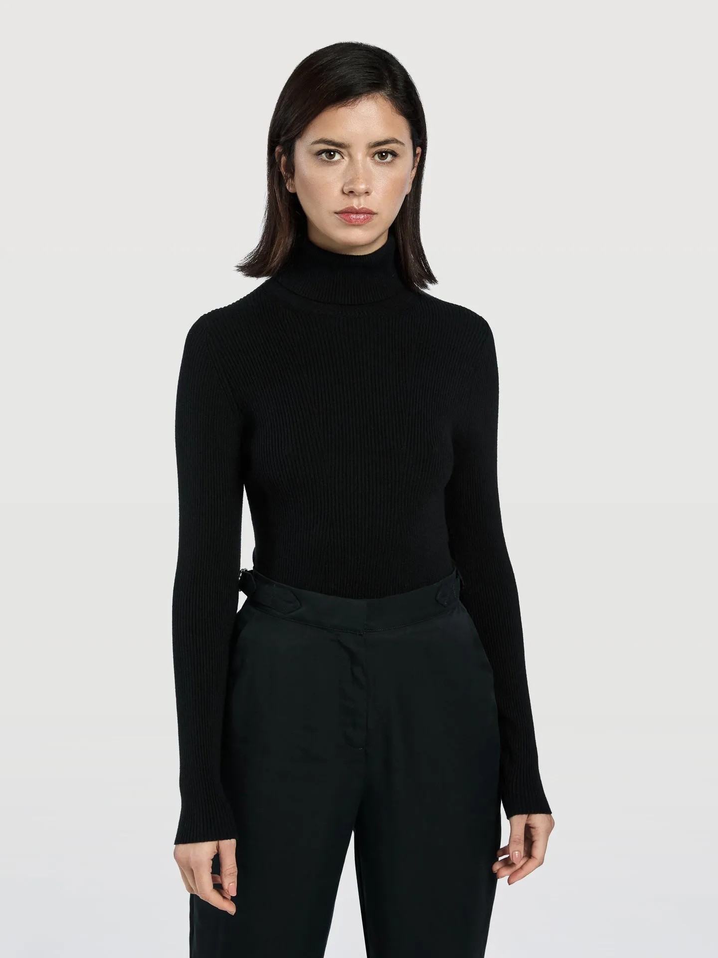 Rib Turtleneck Sweater