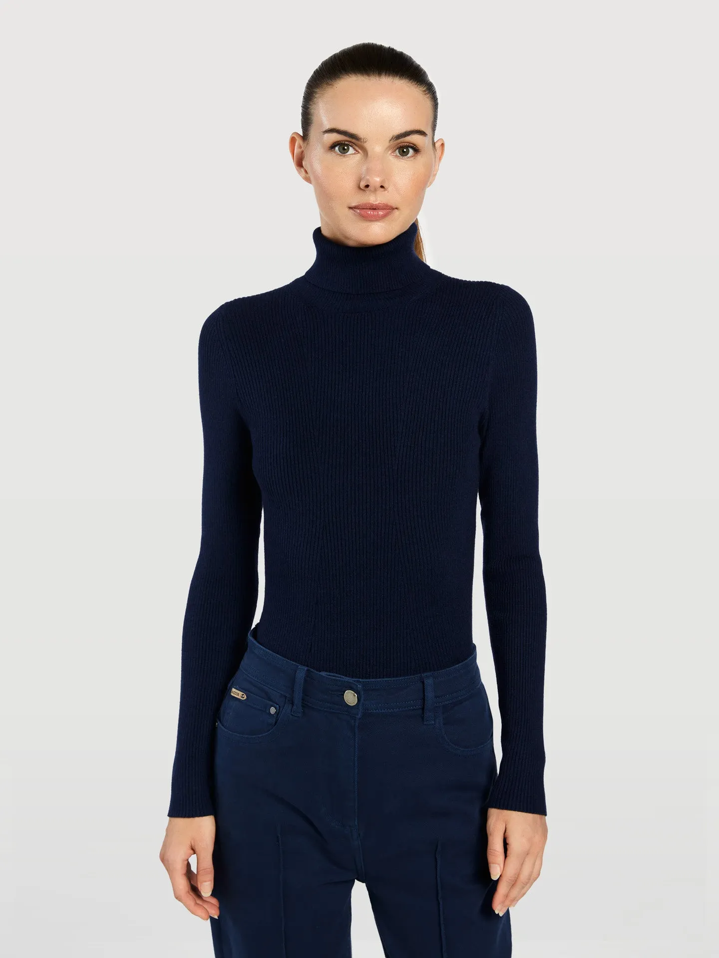 Rib Turtleneck Sweater