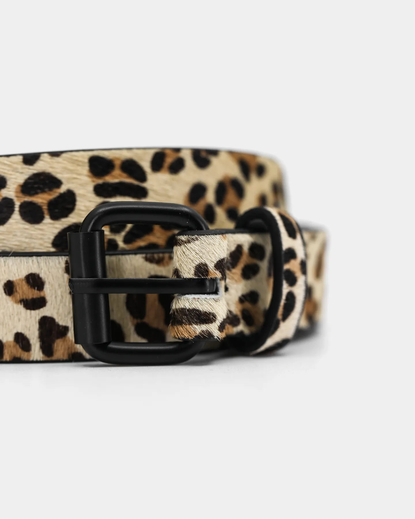 Saint Morta Skinny Belt Leopard