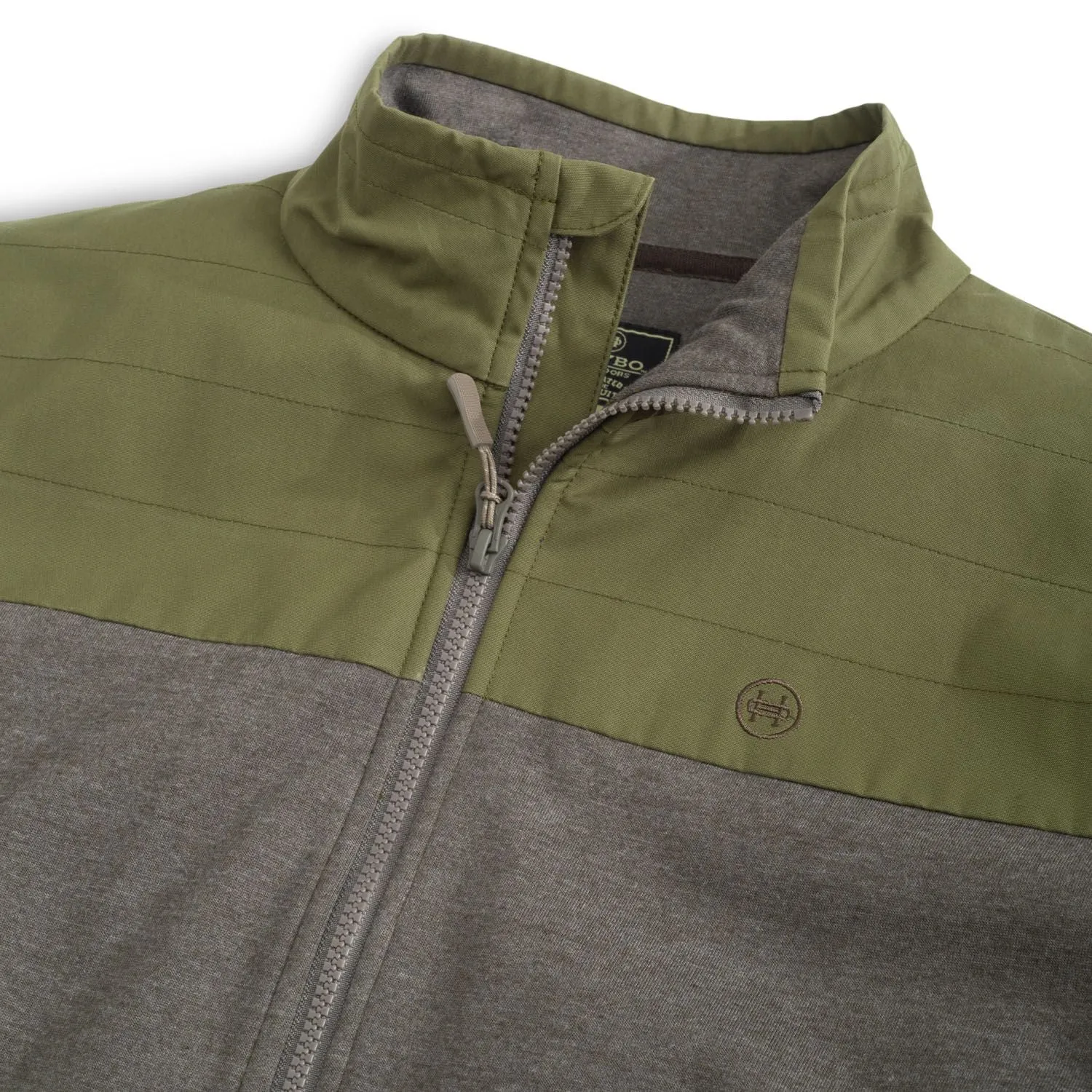 Sentry Hybrid Jacket: Olive/Brown