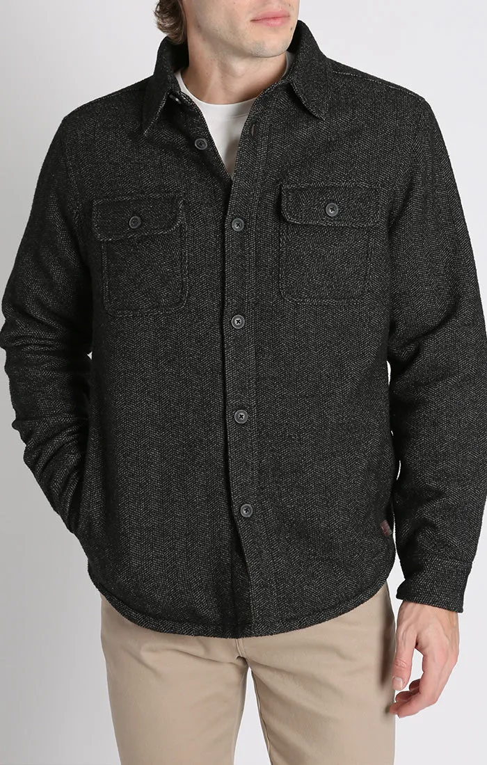 Sherpa Lined Wool Jacket