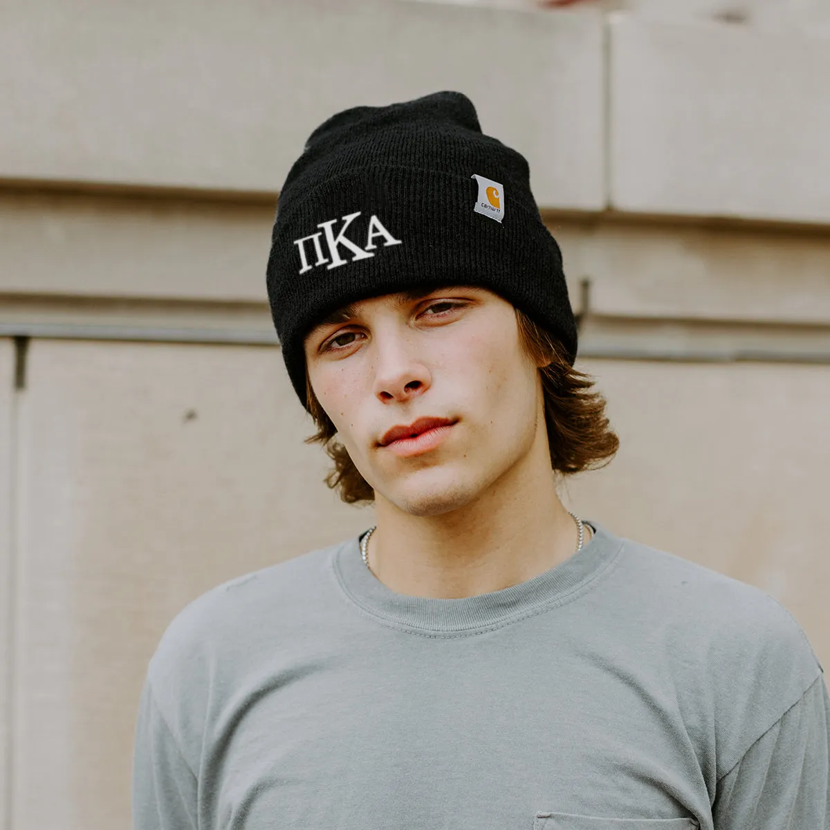 Sig Tau Black Carhartt Beanie