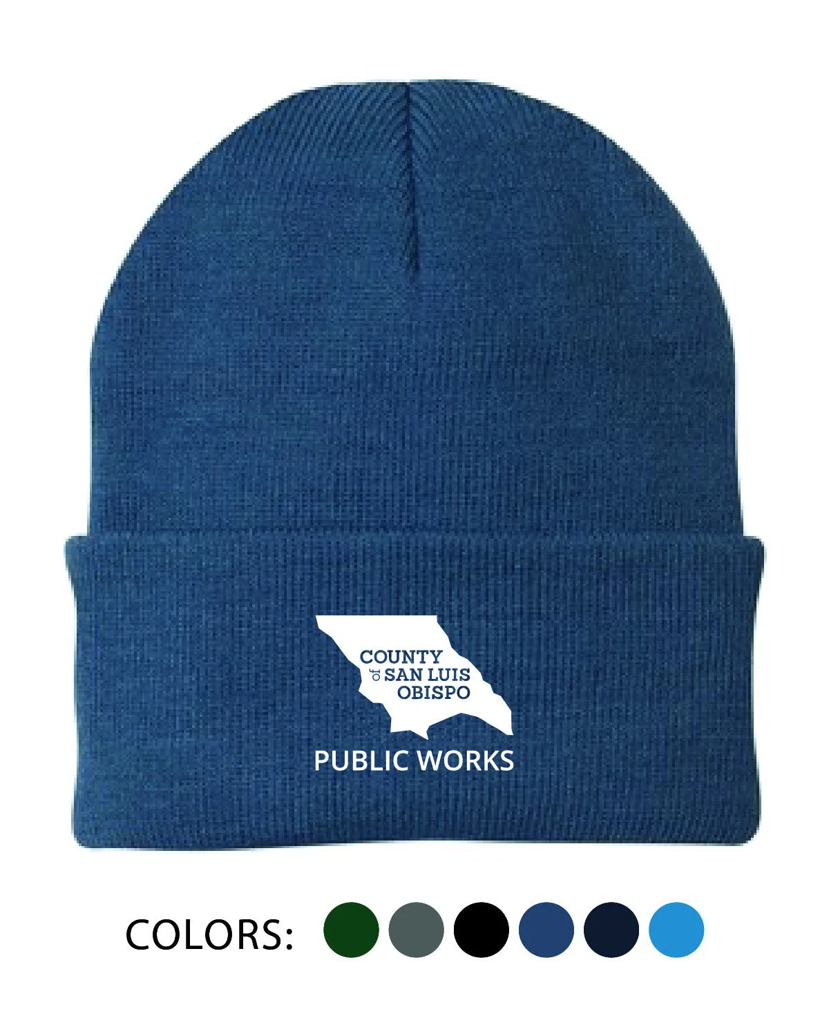 SLO Public Works - Beanie