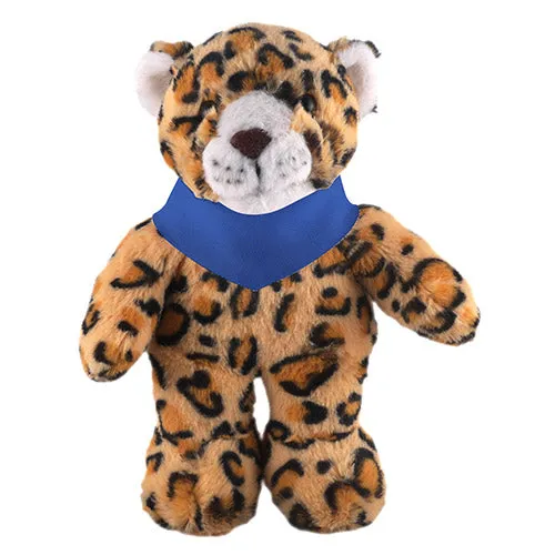 Soft Plush Stuffed Leopard with Bandana