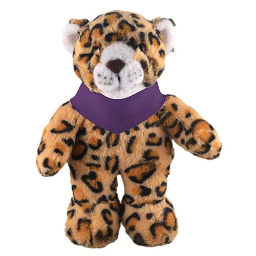 Soft Plush Stuffed Leopard with Bandana