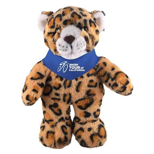 Soft Plush Stuffed Leopard with Bandana