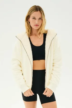 SPLITS59 | Lynx French Terry Sherpa Hoodie - Creme