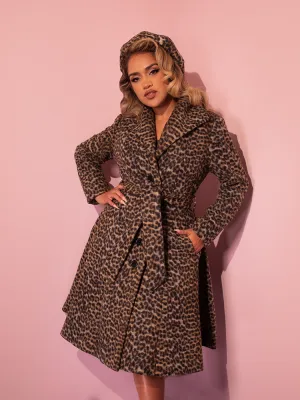 Starlet Swing Coat in Leopard Print - Vixen by Micheline Pitt