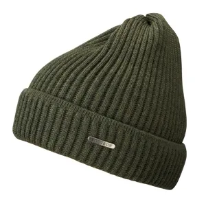 Stetson Unisex Beanie Merino Wool Olive | Buy Stetson Unisex Beanie Merino Wool Olive here | Outnorth