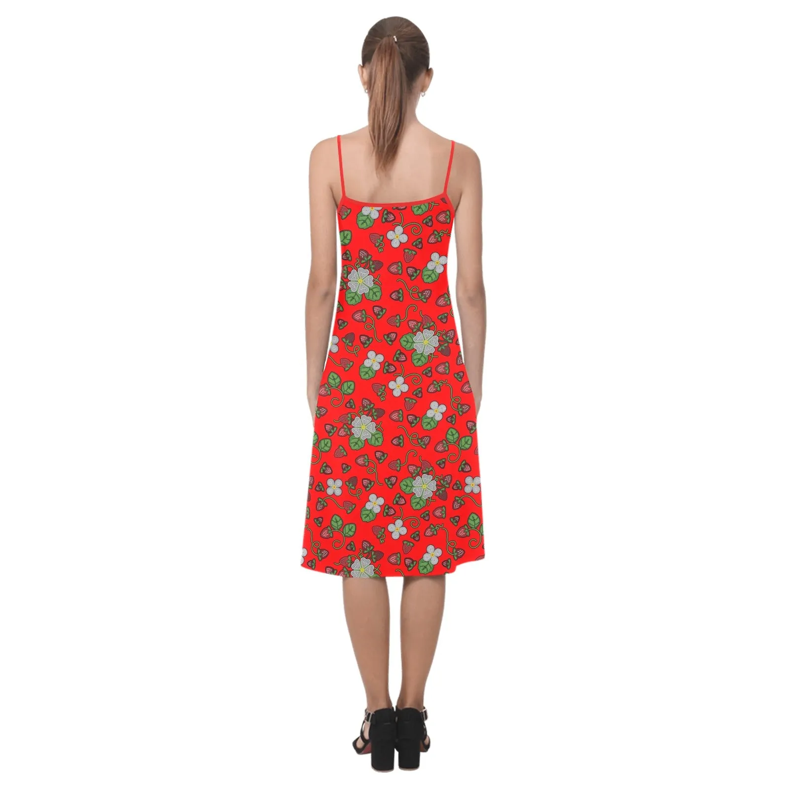 Strawberry Dreams Fire Alcestis Slip Dress