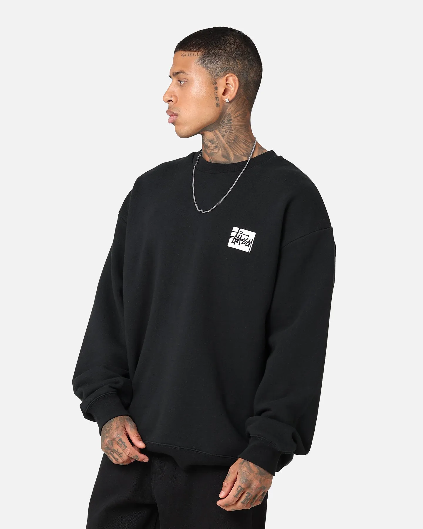 Stussy Square LCB Crewneck Black