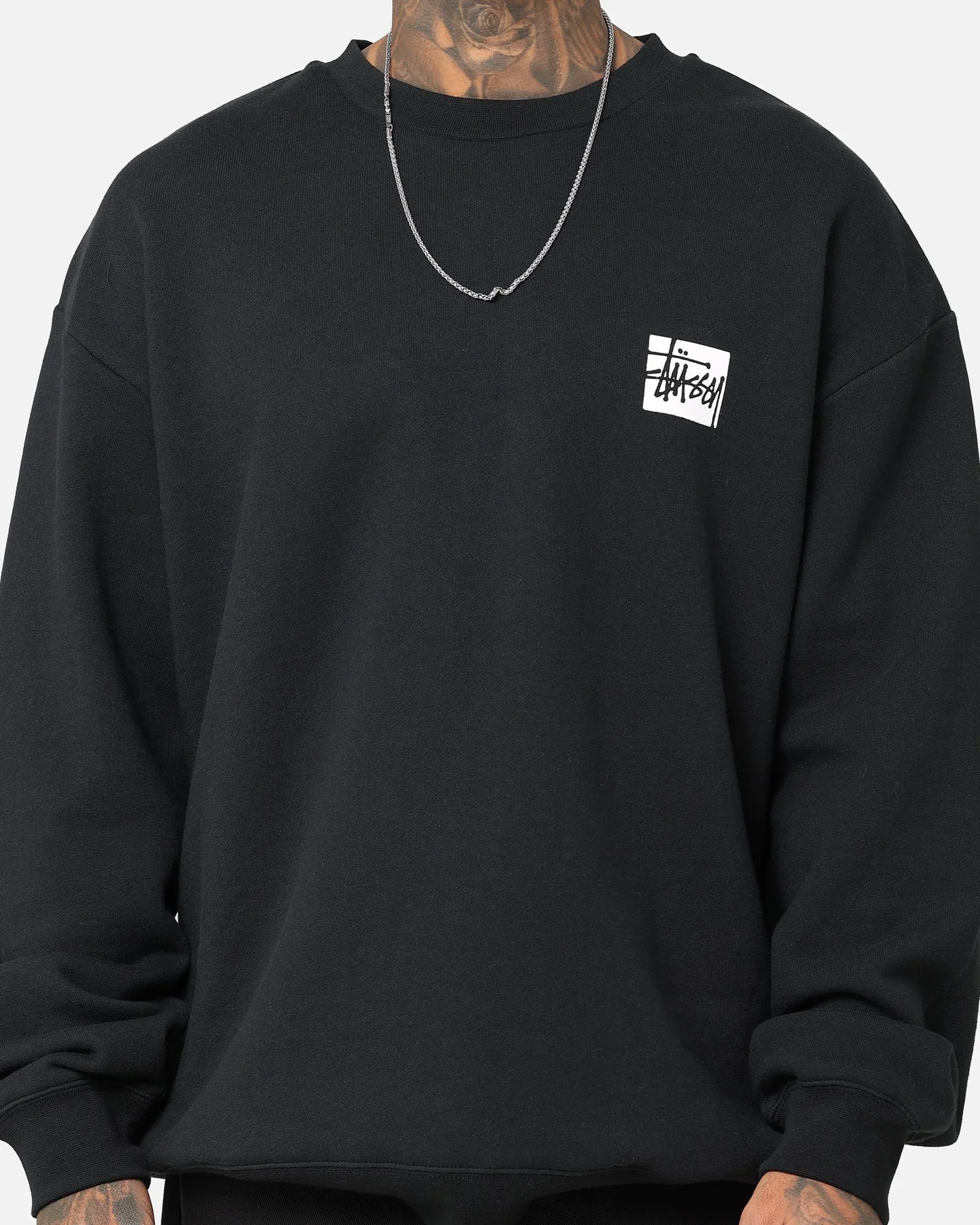 Stussy Square LCB Crewneck Black