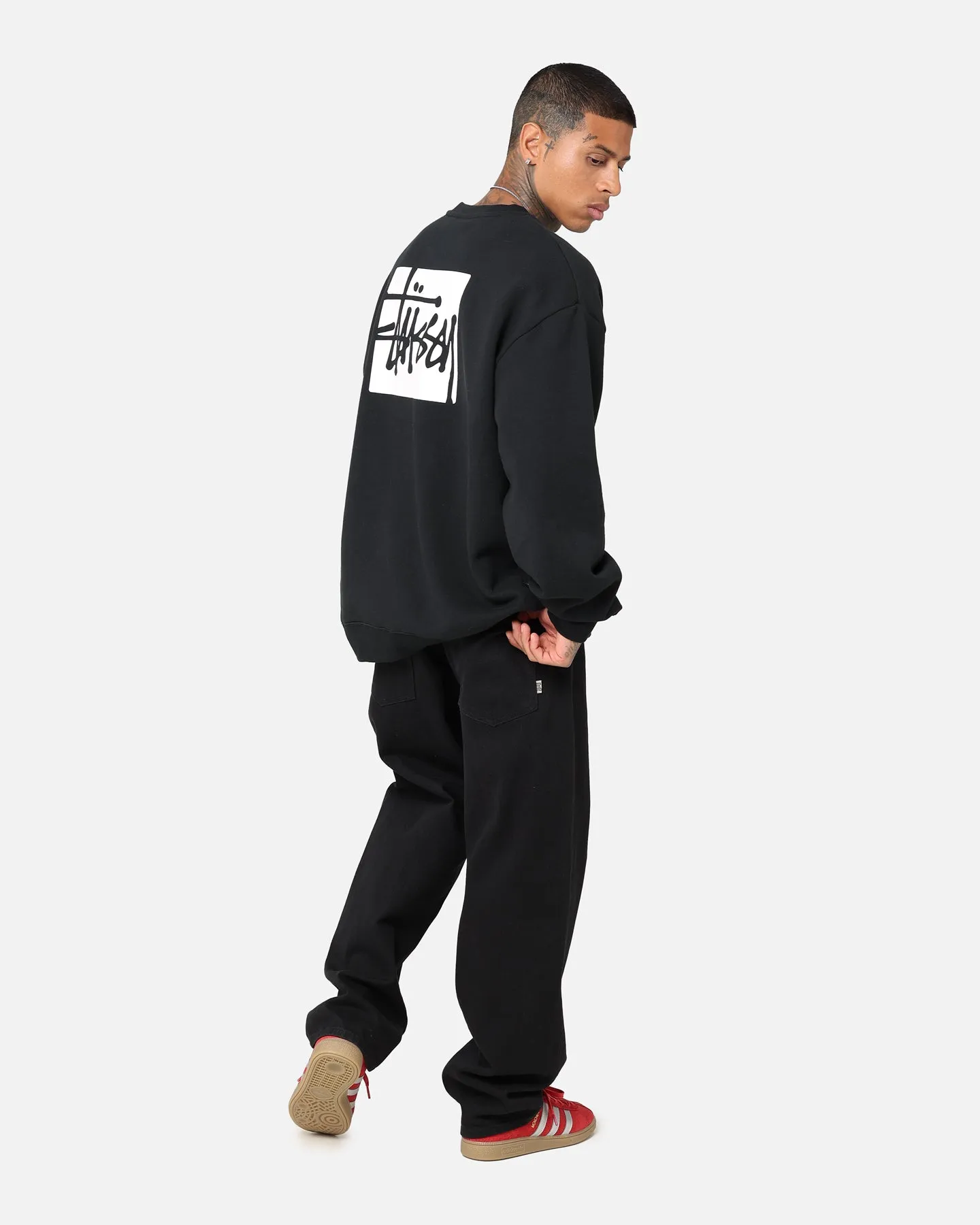 Stussy Square LCB Crewneck Black