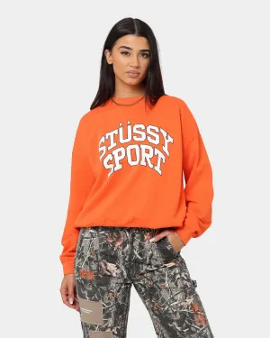 Stussy Women's Sport Oversized Crewneck Mandarin