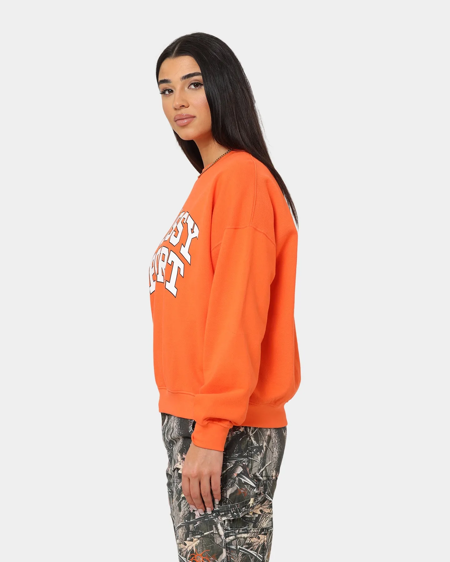 Stussy Women's Sport Oversized Crewneck Mandarin