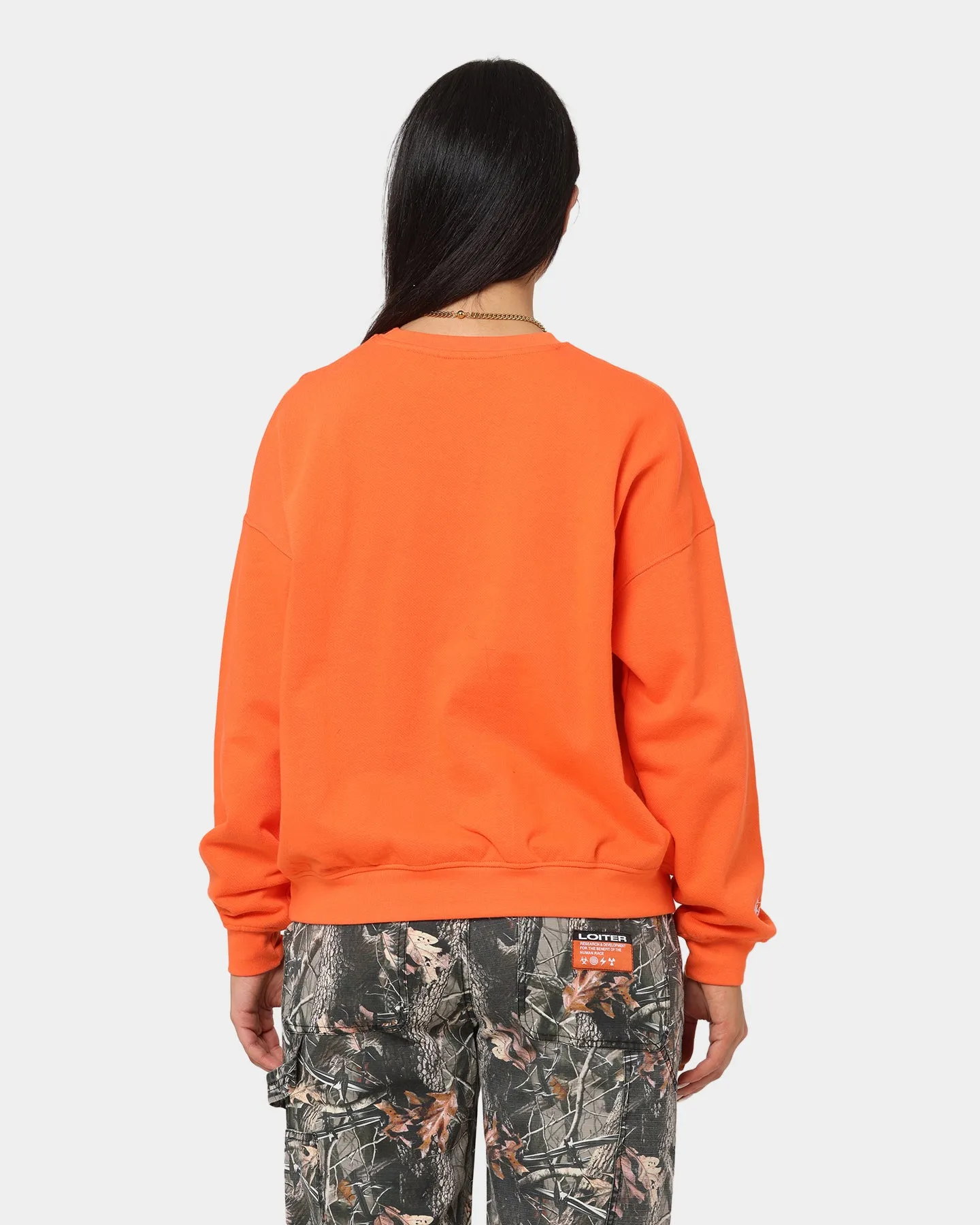 Stussy Women's Sport Oversized Crewneck Mandarin