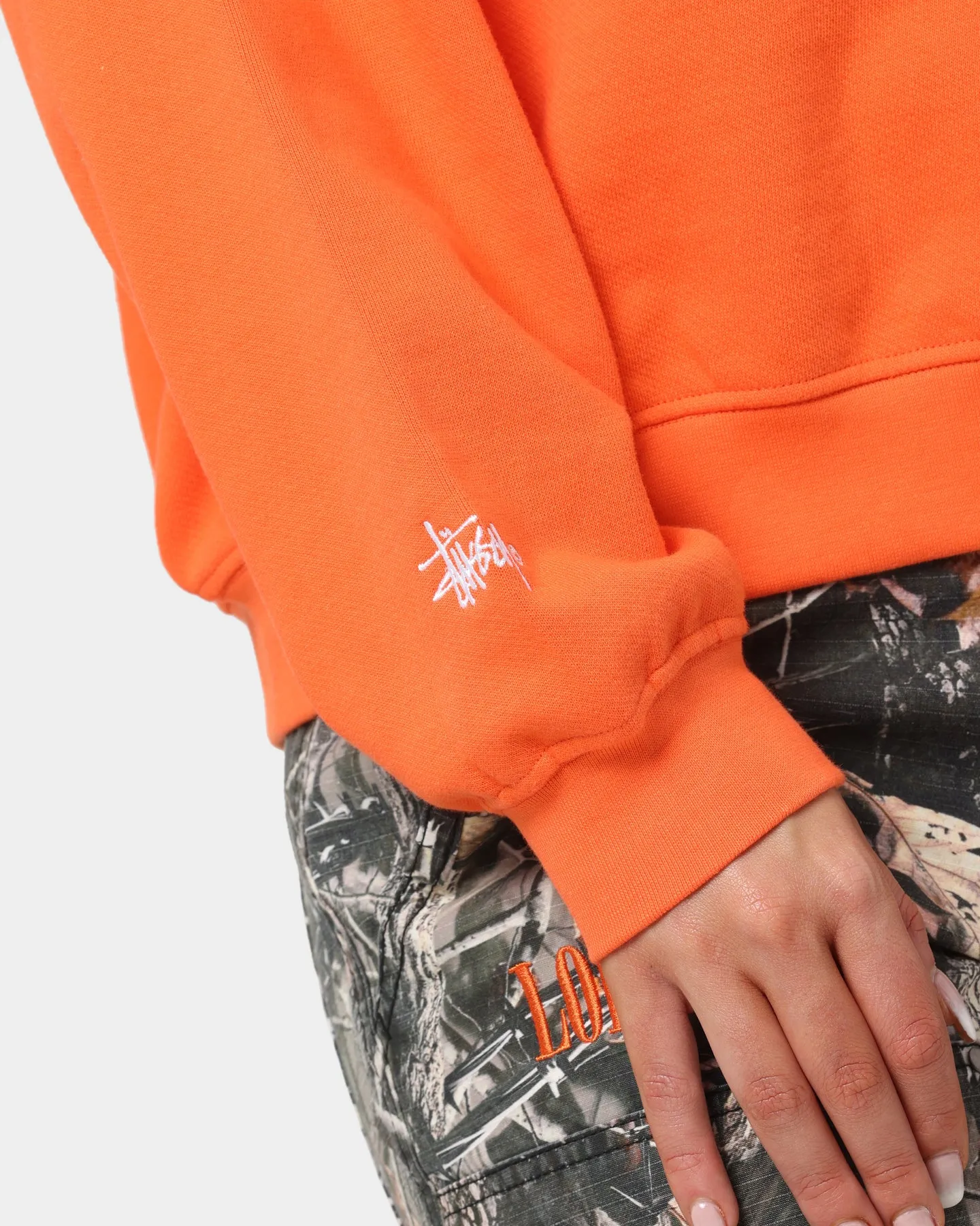 Stussy Women's Sport Oversized Crewneck Mandarin