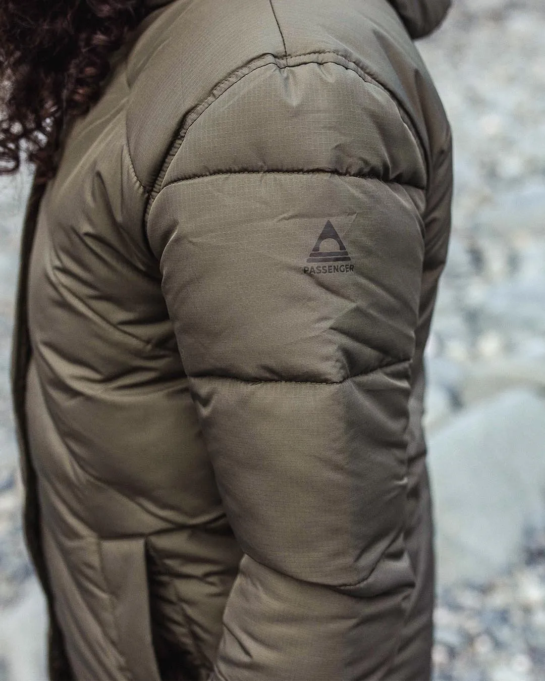 Tasman Long Recycled Insulated Jacket - Dusty Olive