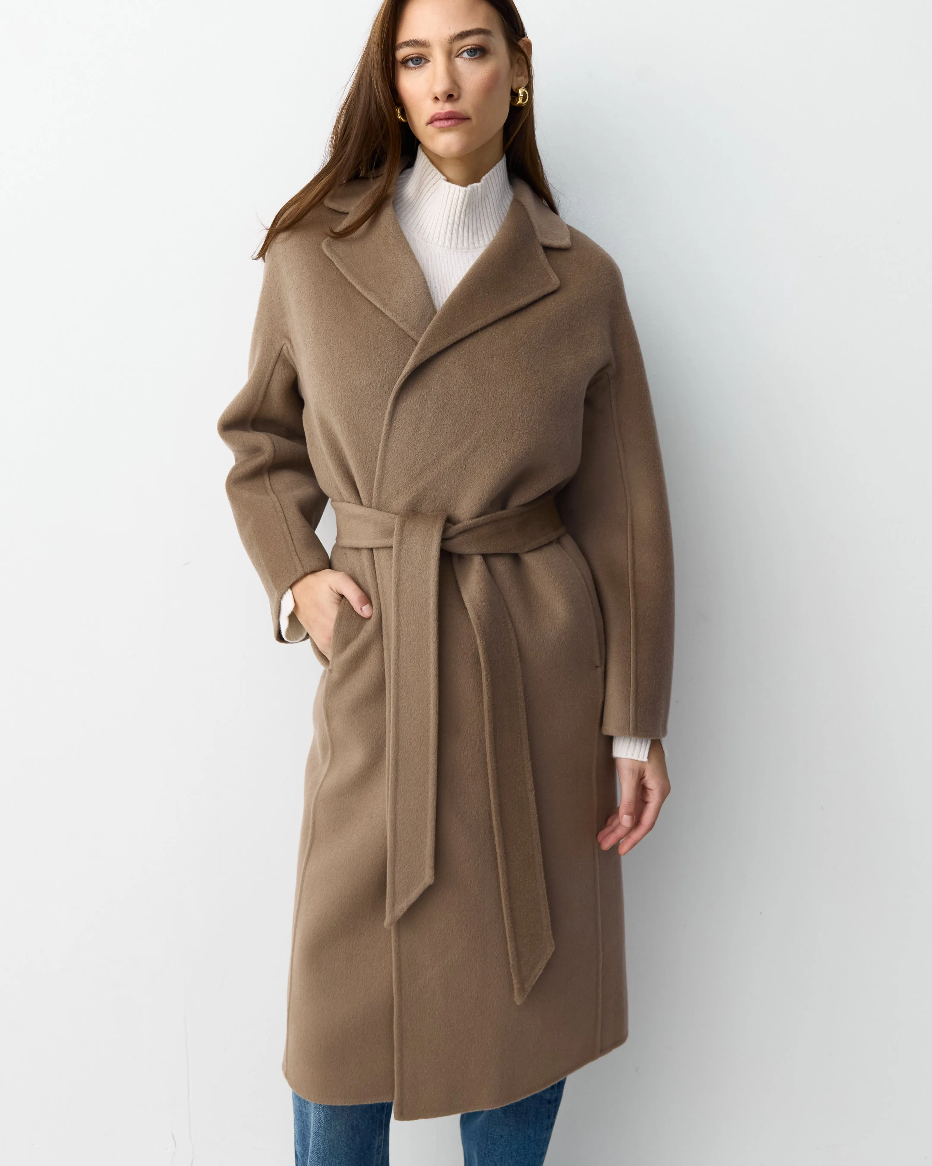 THE CURATED CLASSIC COAT - TAUPE