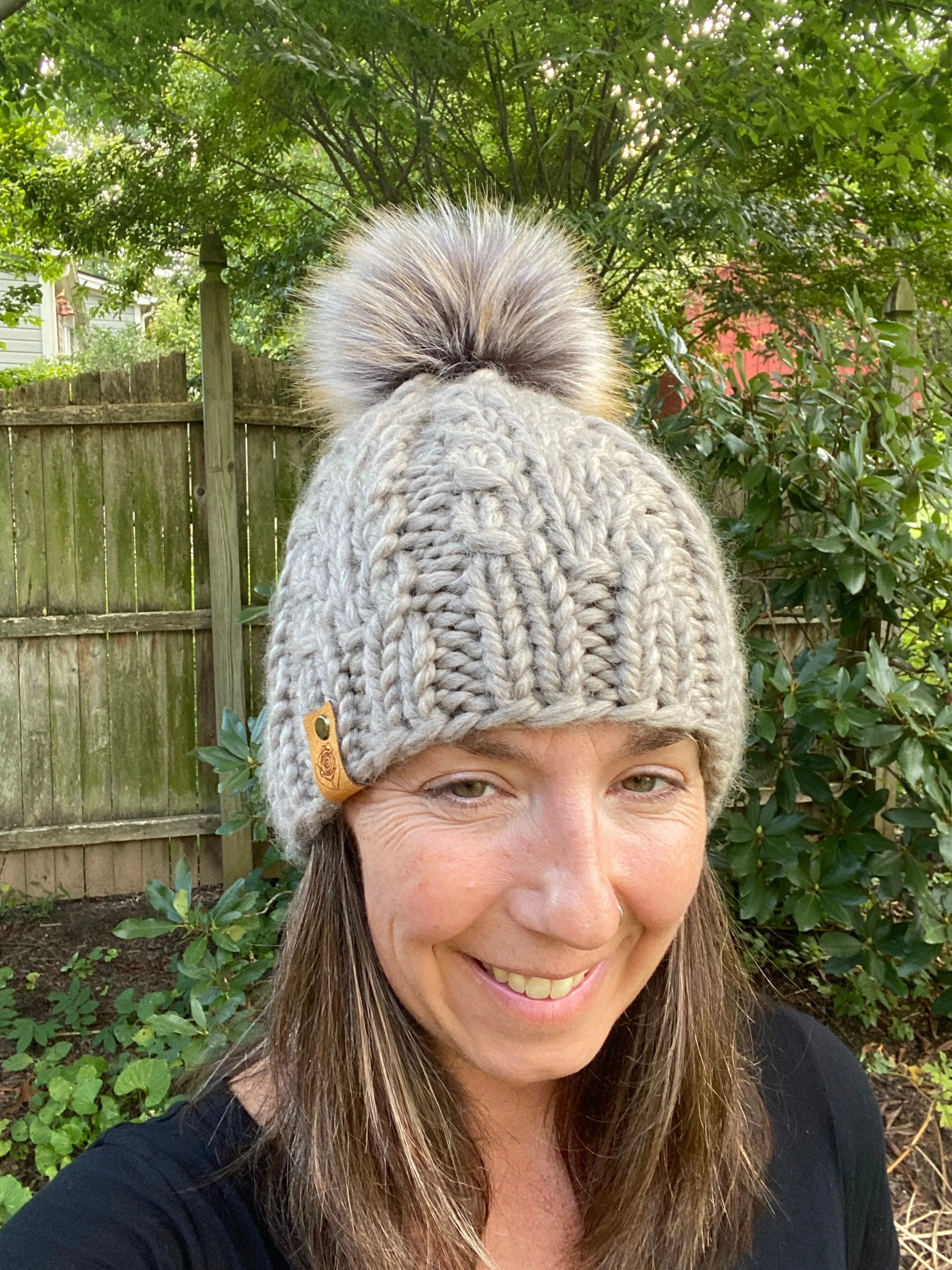 The Faux Shizzle Beanie knit hat PATTERN