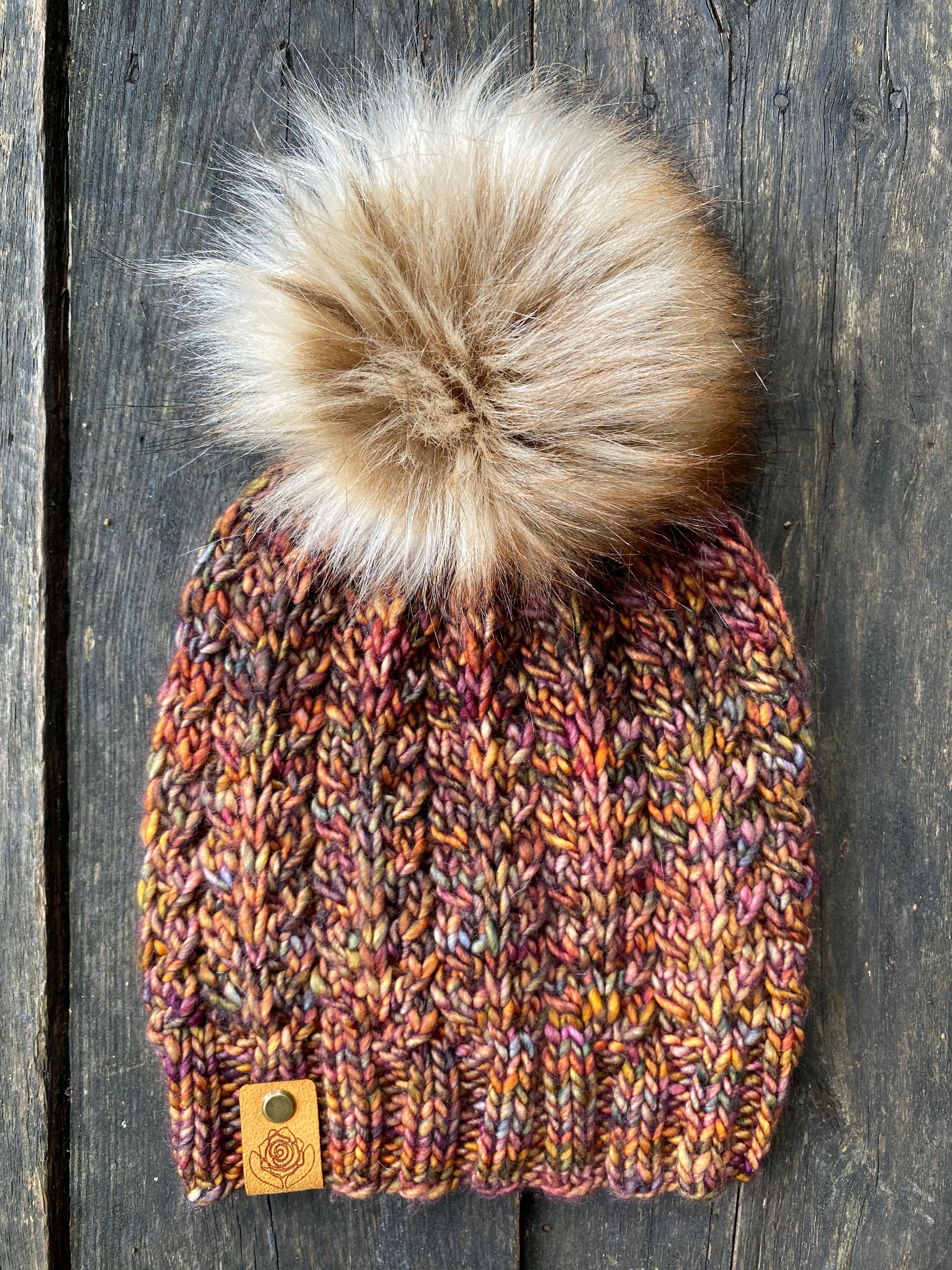 The Faux Shizzle Beanie knit hat PATTERN