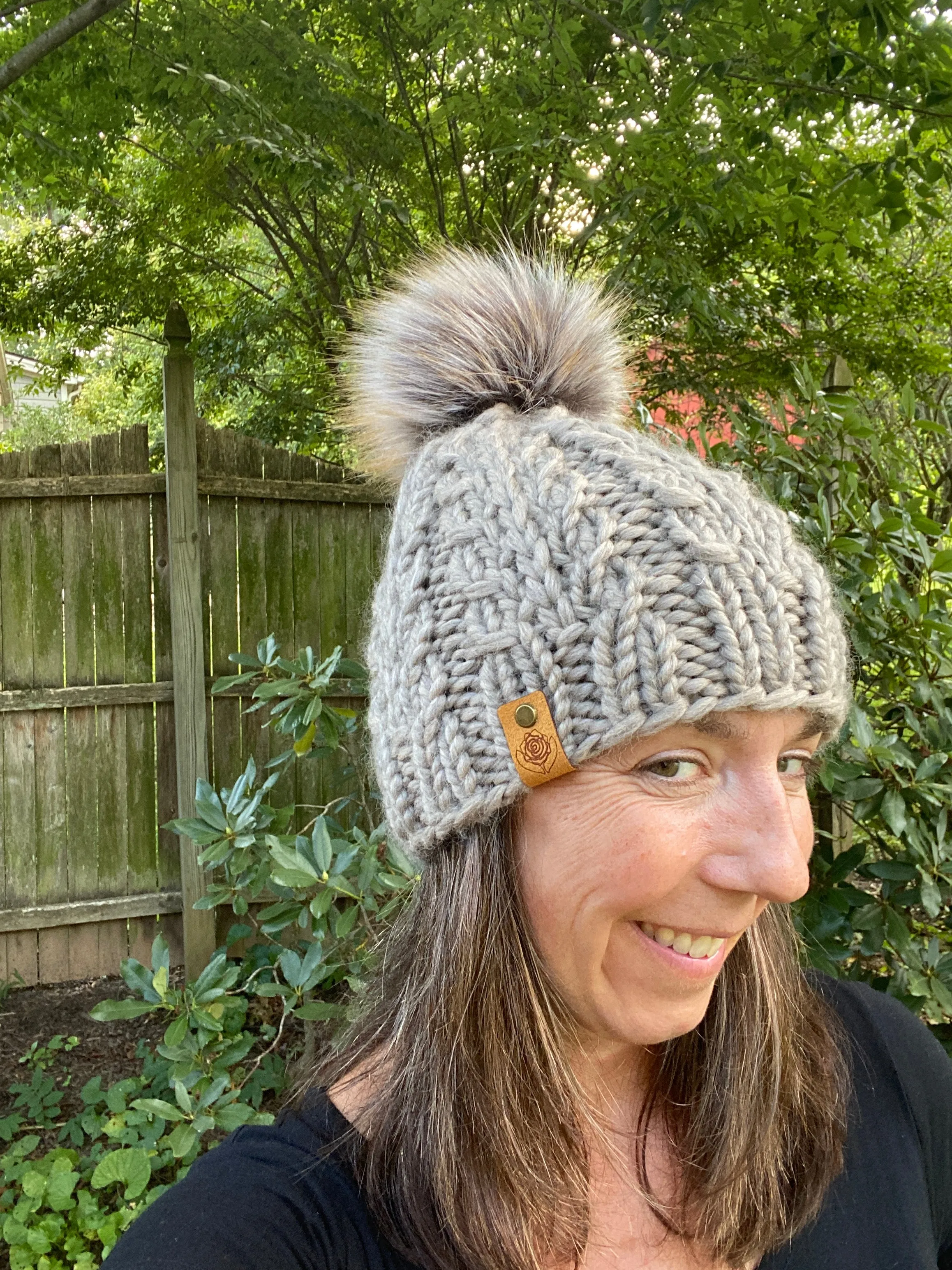 The Faux Shizzle Beanie knit hat PATTERN