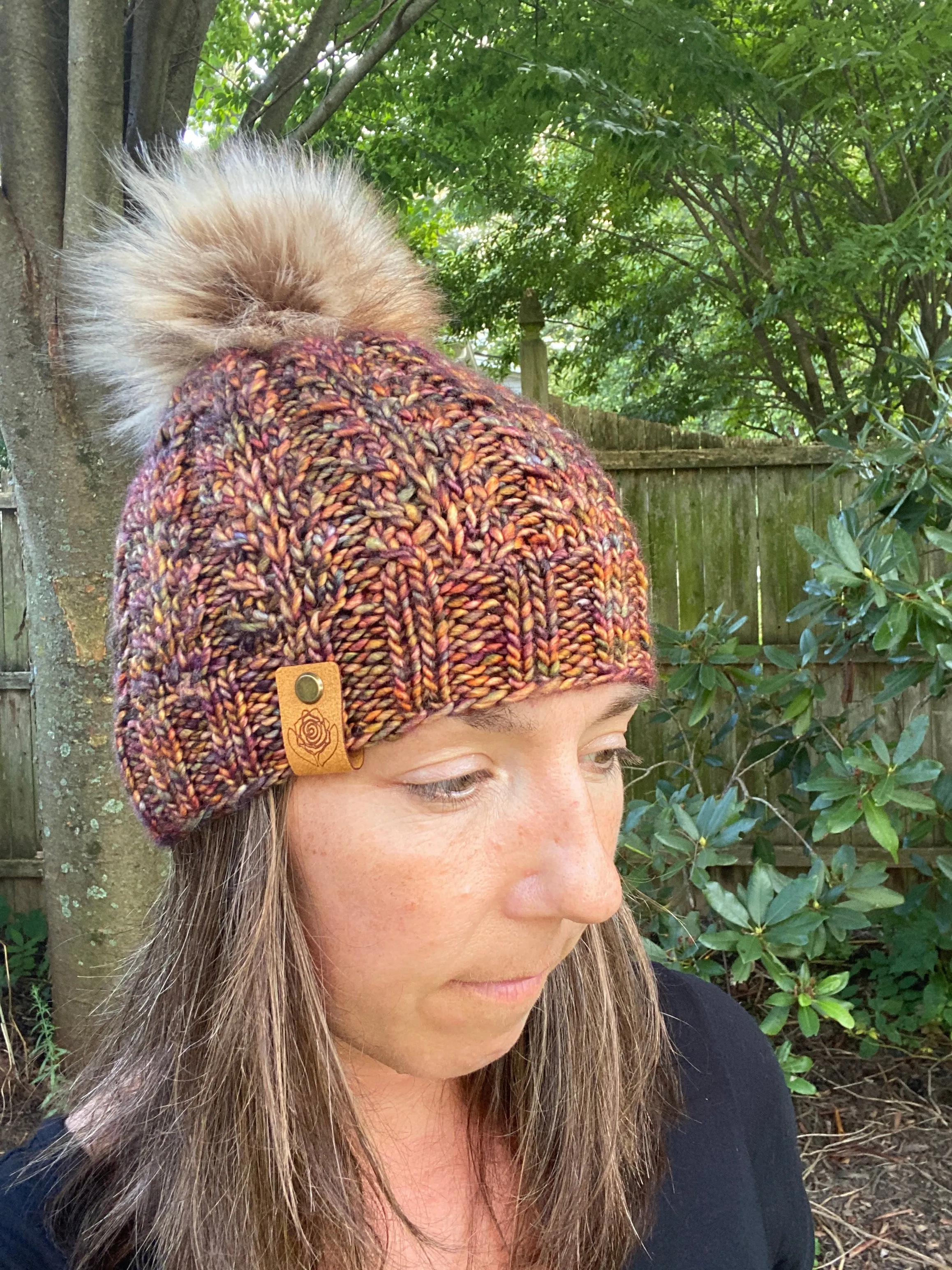 The Faux Shizzle Beanie knit hat PATTERN