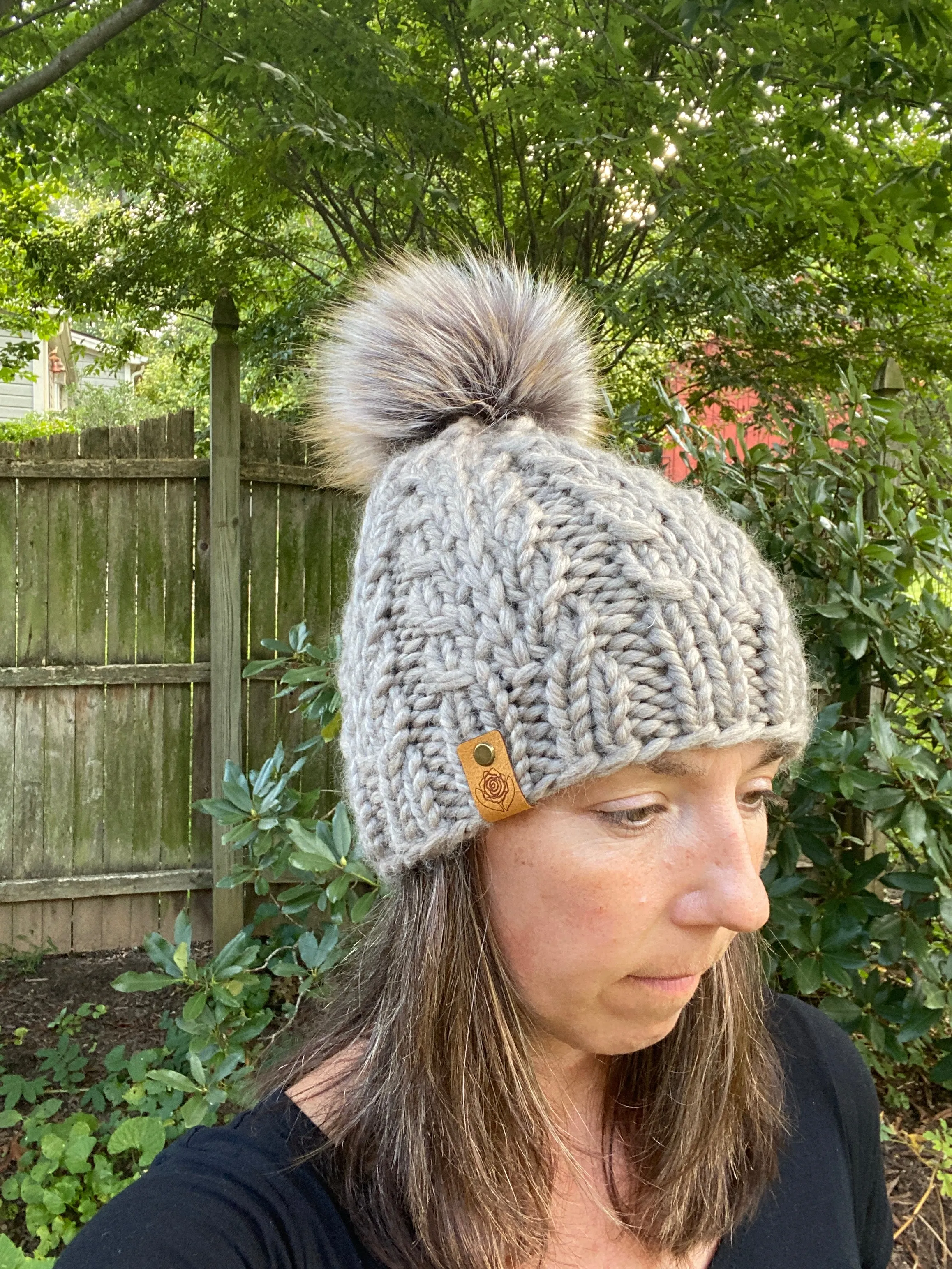 The Faux Shizzle Beanie knit hat PATTERN