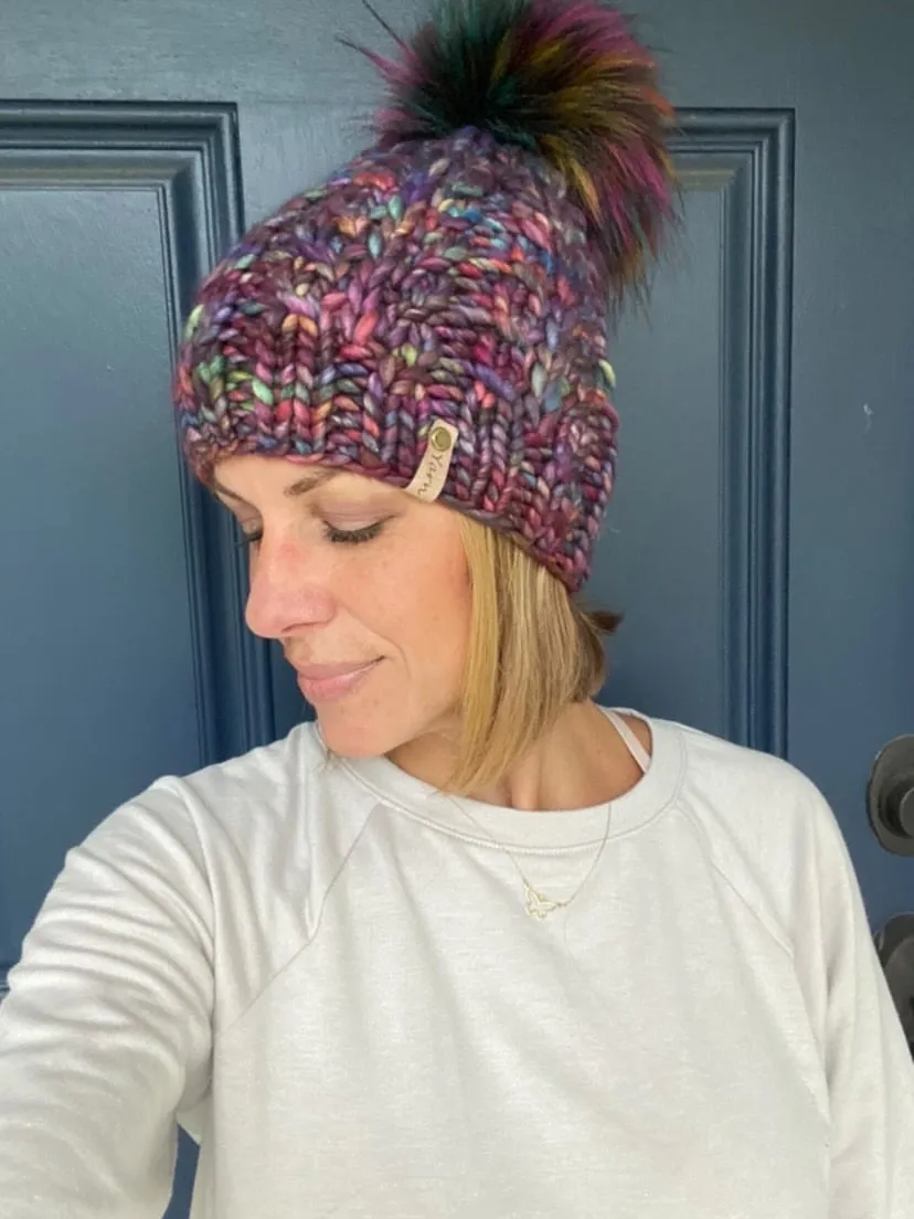 The Faux Shizzle Beanie knit hat PATTERN