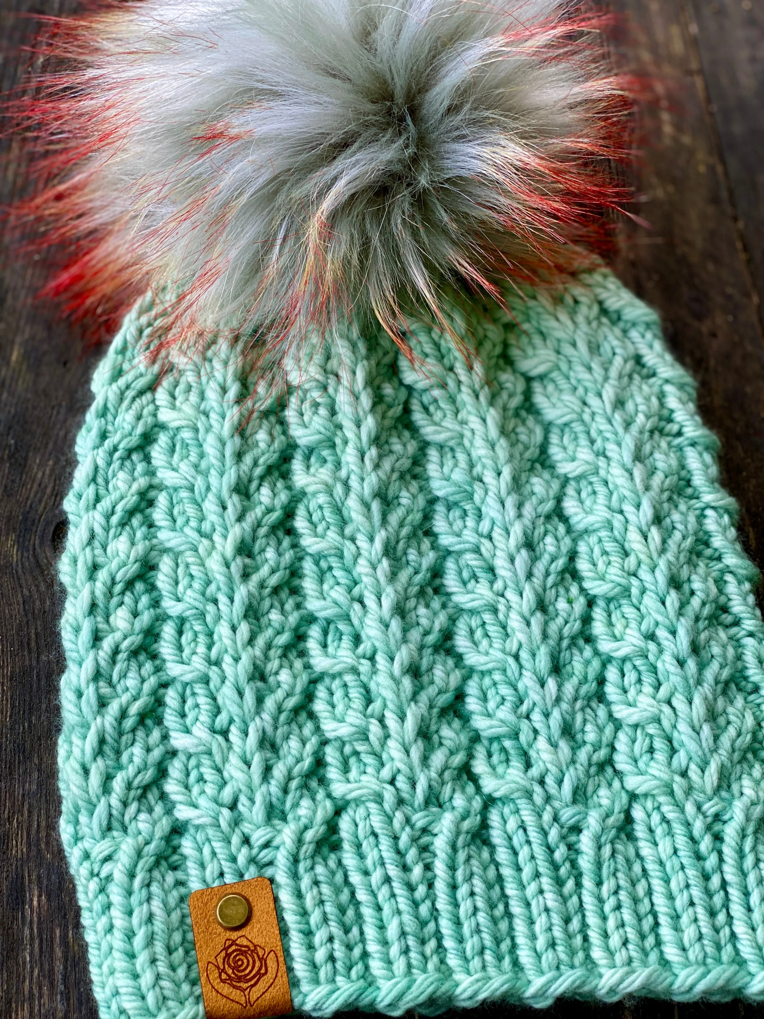 The Faux Shizzle Beanie knit hat PATTERN