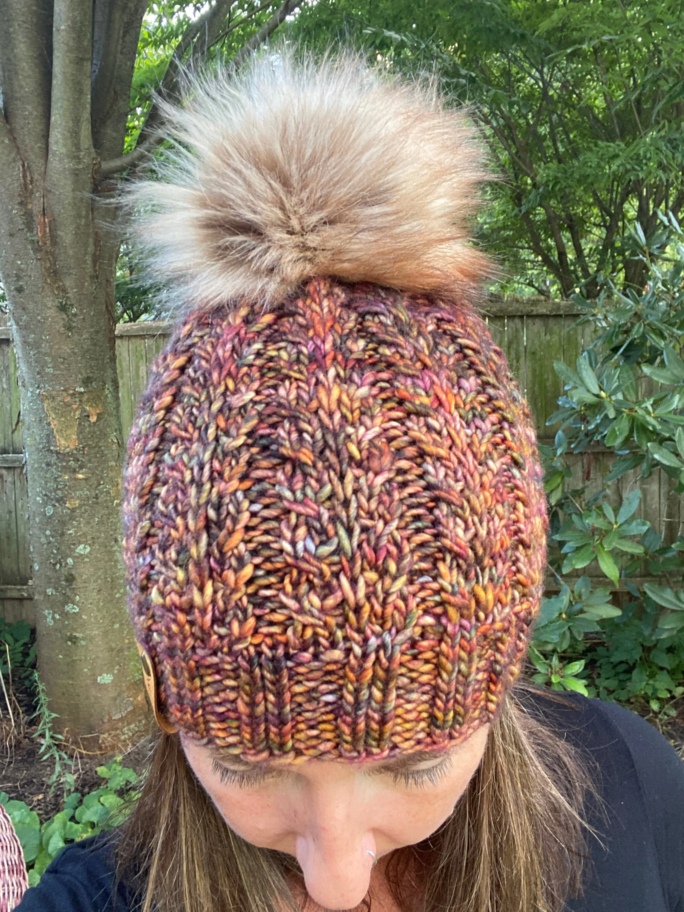 The Faux Shizzle Beanie knit hat PATTERN