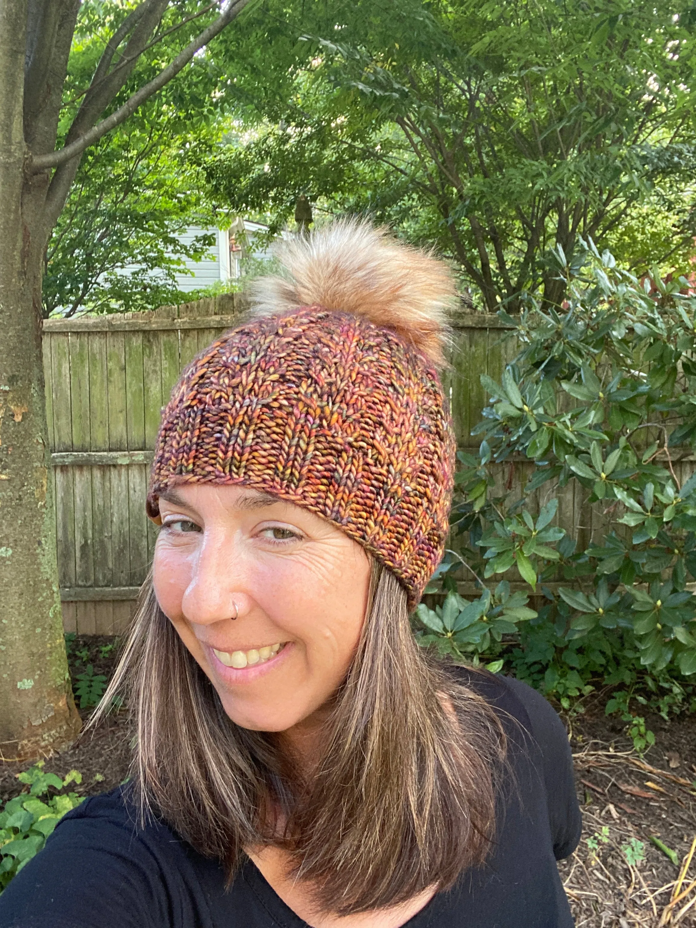 The Faux Shizzle Beanie knit hat PATTERN