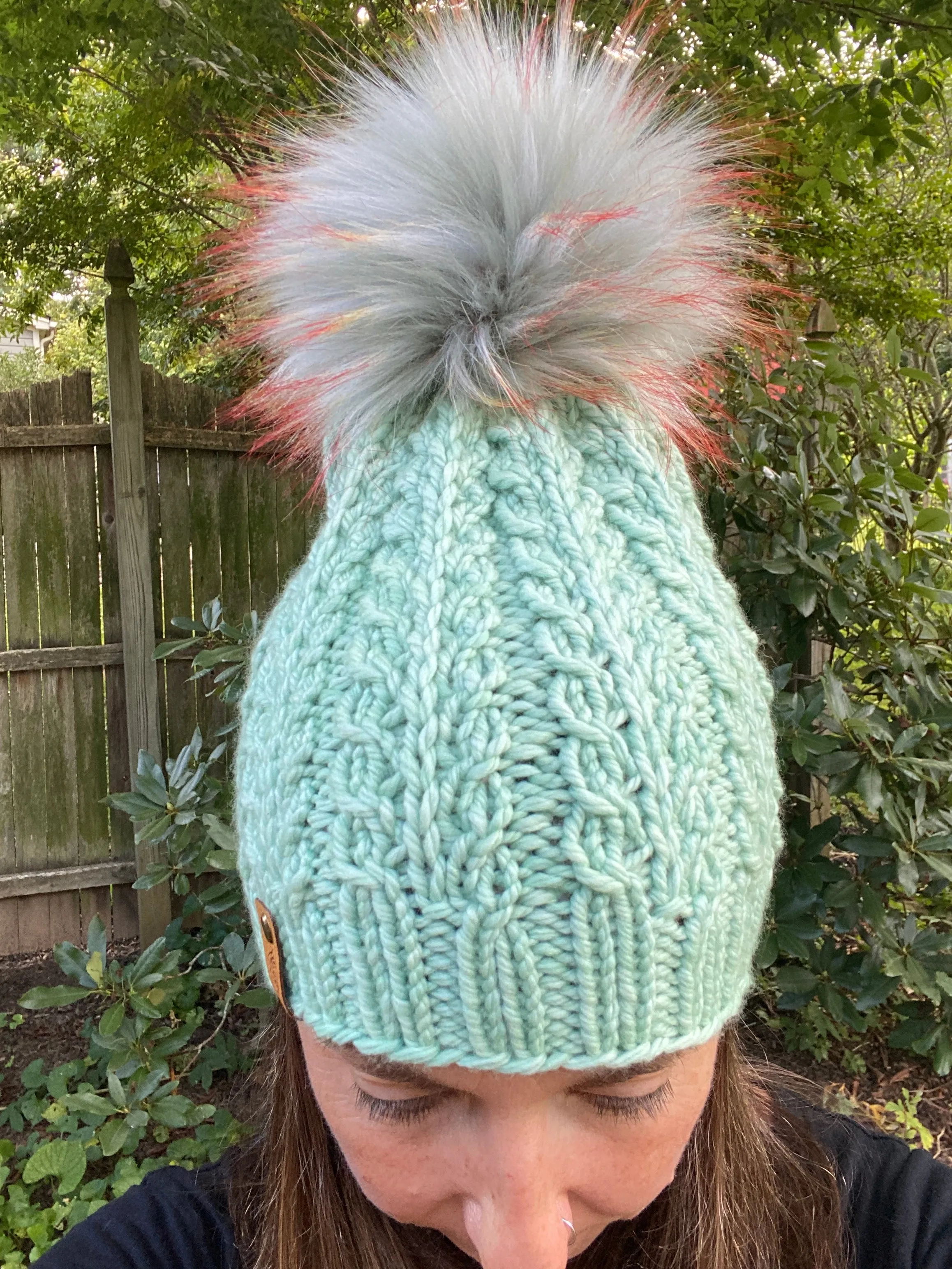 The Faux Shizzle Beanie knit hat PATTERN