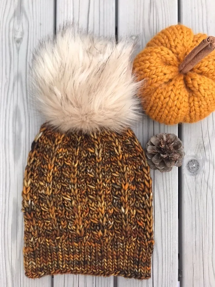 The Faux Shizzle Beanie knit hat PATTERN