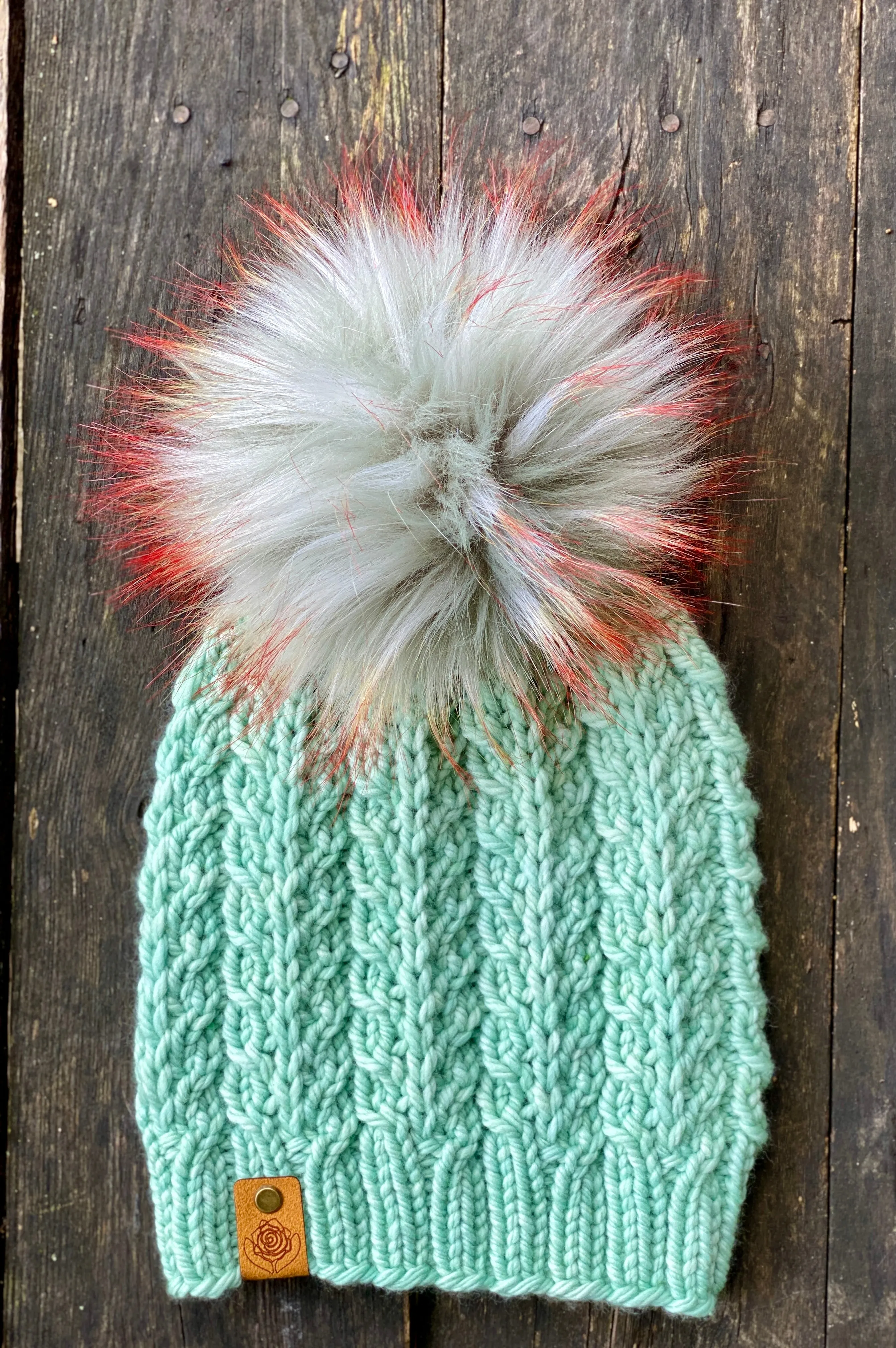 The Faux Shizzle Beanie knit hat PATTERN