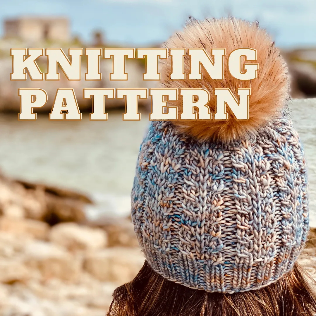 The Faux Shizzle Beanie knit hat PATTERN