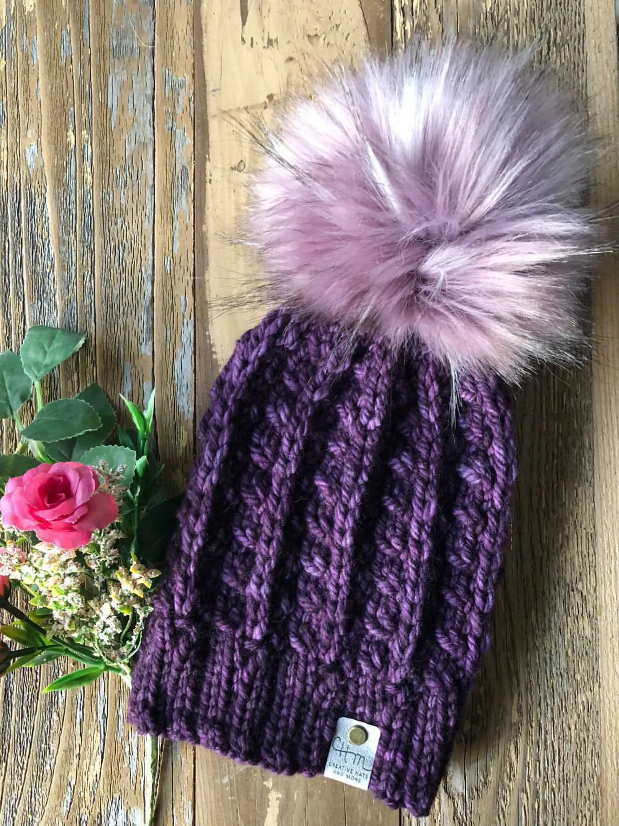 The Faux Shizzle Beanie knit hat PATTERN