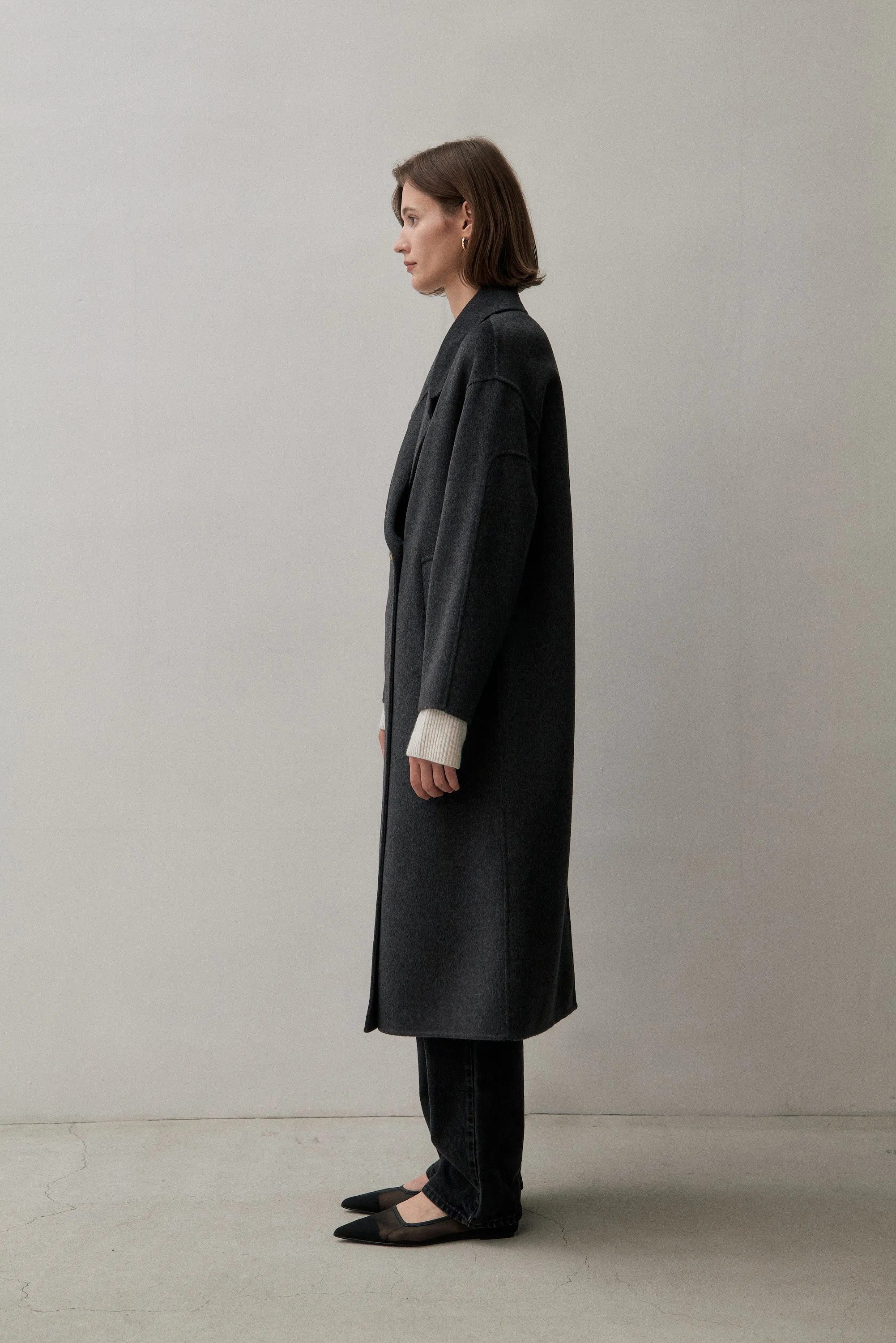 THE LONDON COAT - CHARCOAL