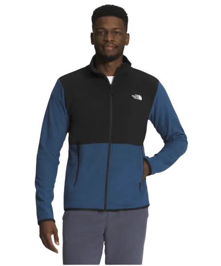 The North Face TKA Glacier Mens Full Zip Shady Blue/TNF Black