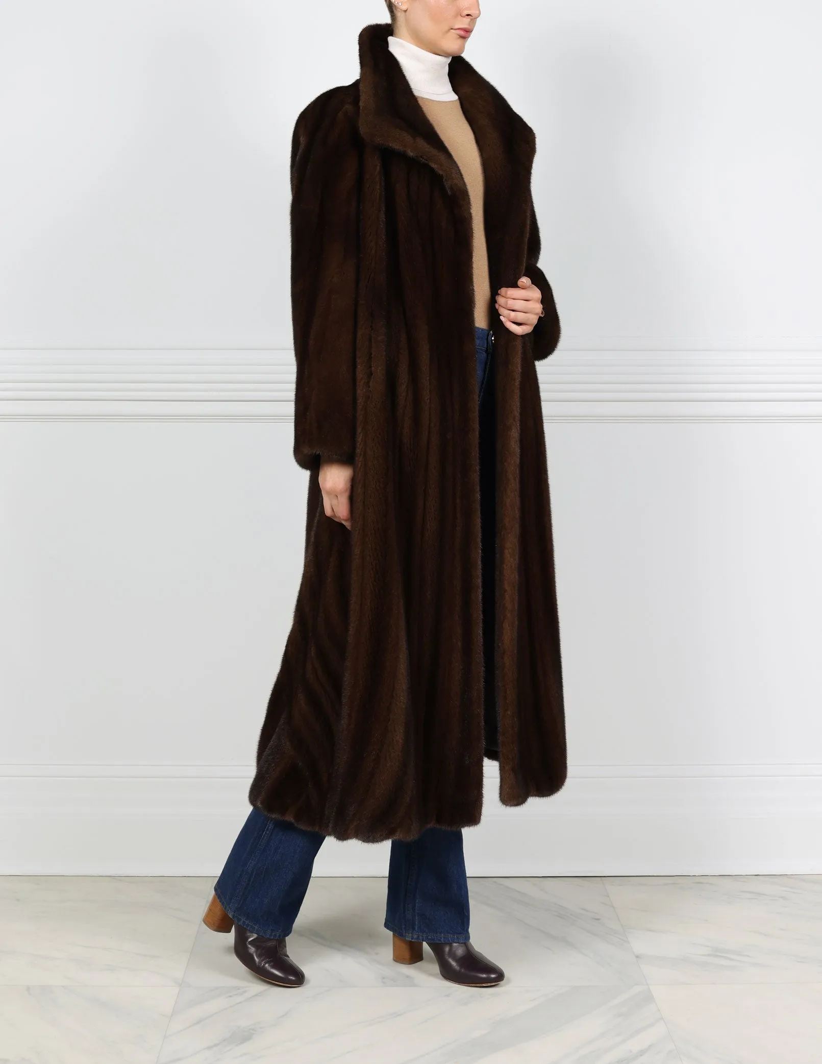 The Swirl Mink Fur Coat