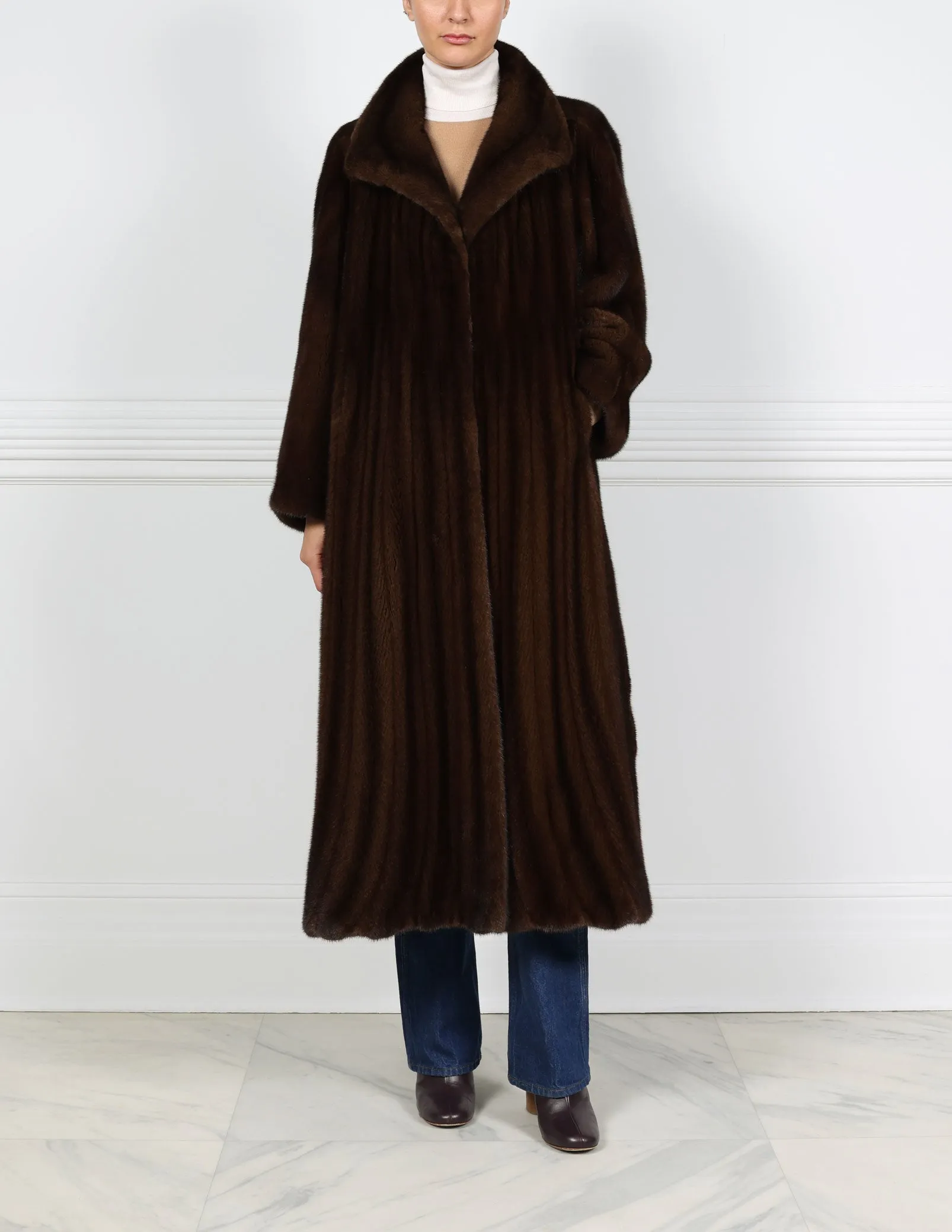 The Swirl Mink Fur Coat